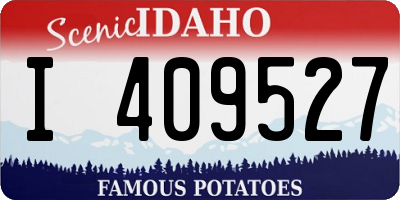 ID license plate I409527