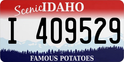 ID license plate I409529