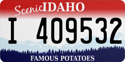 ID license plate I409532
