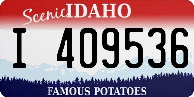 ID license plate I409536