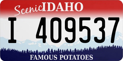 ID license plate I409537