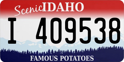 ID license plate I409538
