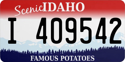 ID license plate I409542