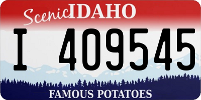 ID license plate I409545