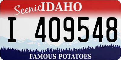 ID license plate I409548