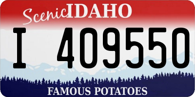 ID license plate I409550