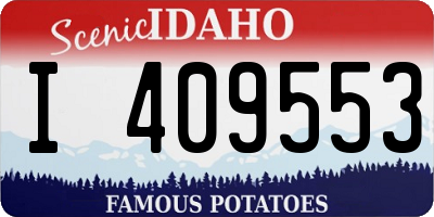 ID license plate I409553