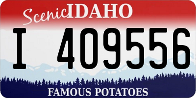 ID license plate I409556