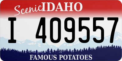 ID license plate I409557