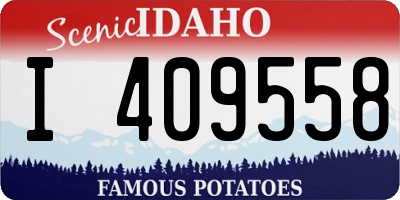 ID license plate I409558