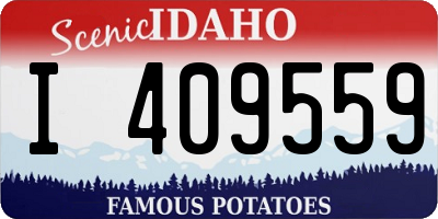 ID license plate I409559