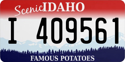ID license plate I409561