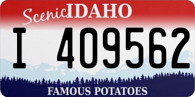 ID license plate I409562