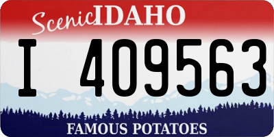 ID license plate I409563