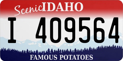 ID license plate I409564