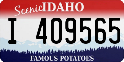 ID license plate I409565