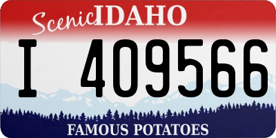 ID license plate I409566
