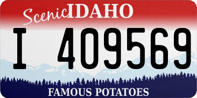 ID license plate I409569