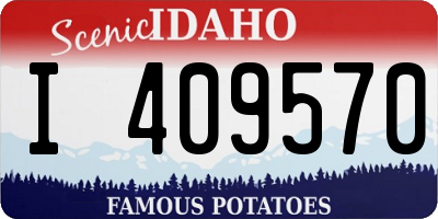 ID license plate I409570
