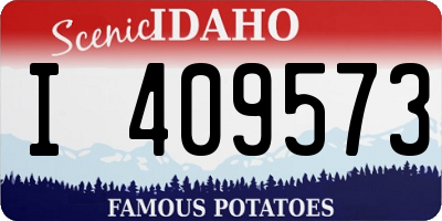 ID license plate I409573