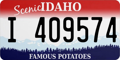 ID license plate I409574