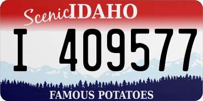 ID license plate I409577
