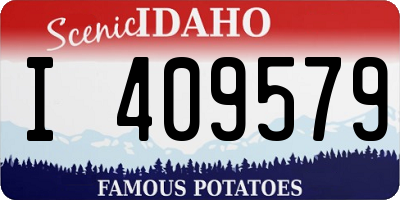 ID license plate I409579