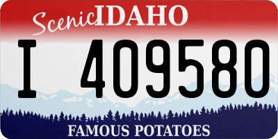 ID license plate I409580
