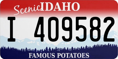ID license plate I409582