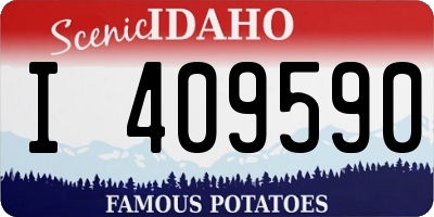 ID license plate I409590