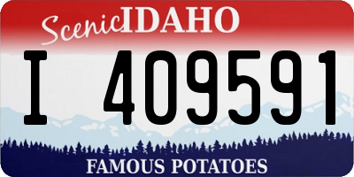 ID license plate I409591