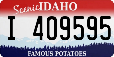 ID license plate I409595