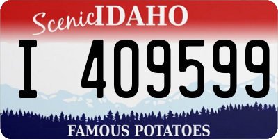 ID license plate I409599