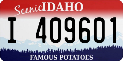 ID license plate I409601