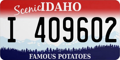 ID license plate I409602