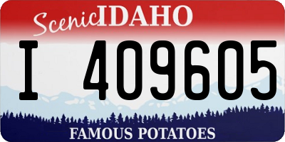 ID license plate I409605