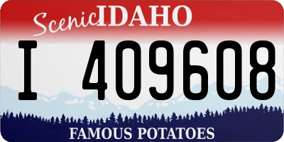ID license plate I409608