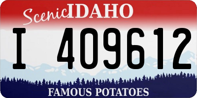 ID license plate I409612