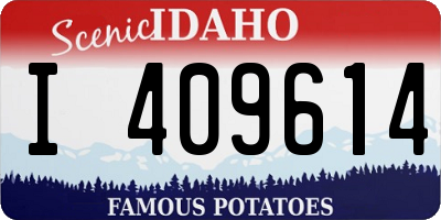 ID license plate I409614