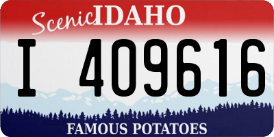ID license plate I409616