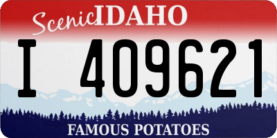 ID license plate I409621