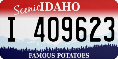 ID license plate I409623
