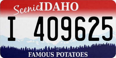 ID license plate I409625