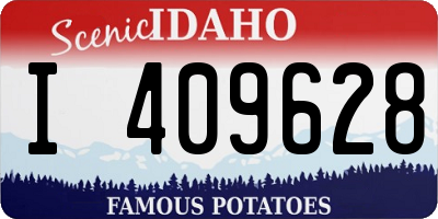 ID license plate I409628
