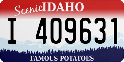 ID license plate I409631