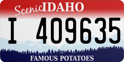 ID license plate I409635