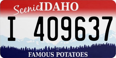 ID license plate I409637