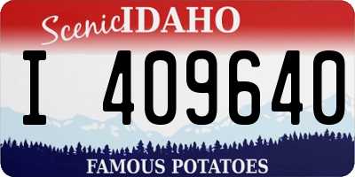 ID license plate I409640