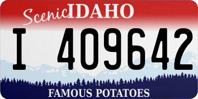ID license plate I409642