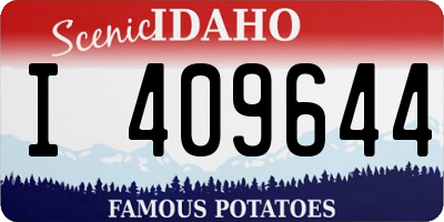 ID license plate I409644